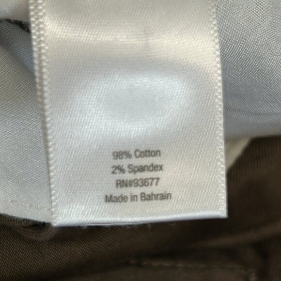 ST JOHNS BAY Womens Sz 10 Capri Pants Brown Stretch Cotton Light Midweight - Picture 10 of 11